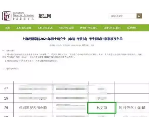 上海戏剧学院确认林更新考博身份：非特殊待遇插图